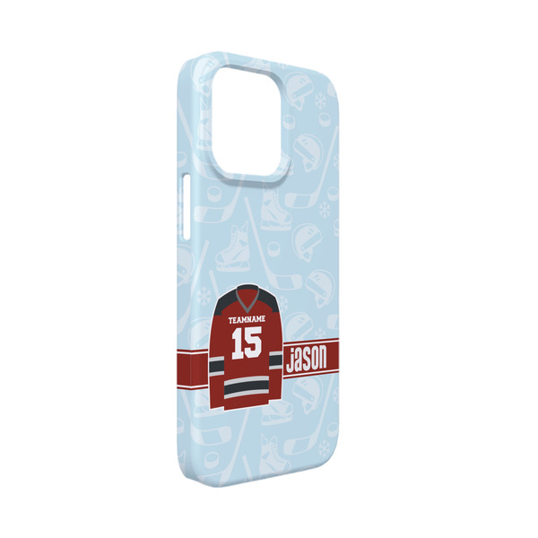 Custom Hockey iPhone Case - Plastic - iPhone 13 Mini (Personalized)