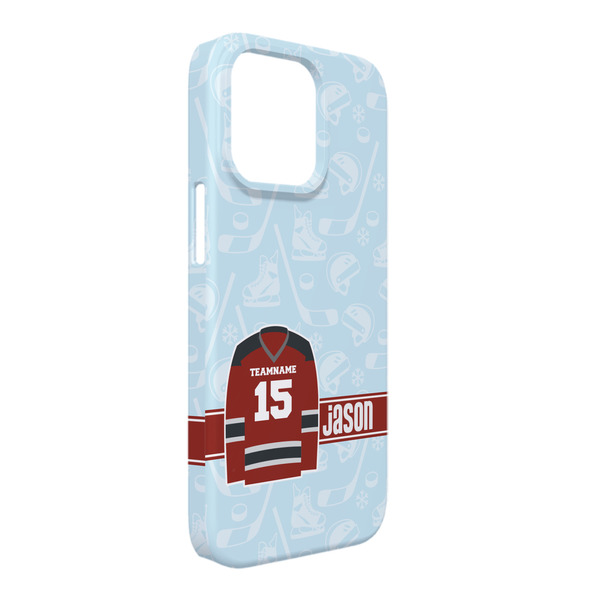 Custom Hockey iPhone Case - Plastic - iPhone 13 Pro Max (Personalized)