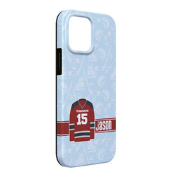 Hockey iPhone Case - Rubber Lined - iPhone 13 Pro Max (Personalized)