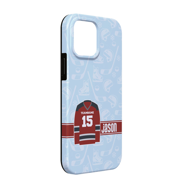 Custom Hockey iPhone Case - Rubber Lined - iPhone 13 (Personalized)
