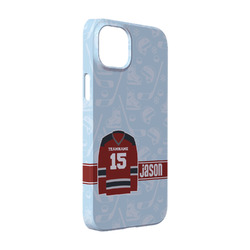 Hockey iPhone Case - Plastic - iPhone 14 (Personalized)
