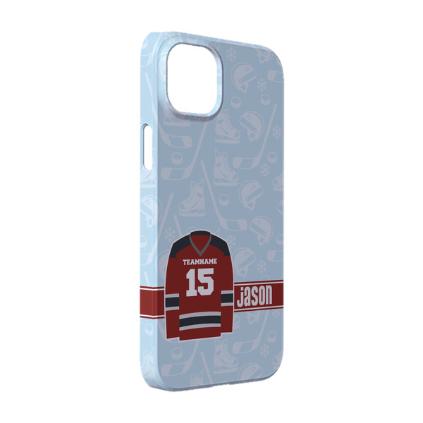 Custom Hockey iPhone Case - Plastic - iPhone 14 Pro (Personalized)