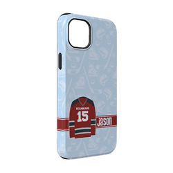 Hockey iPhone Case - Rubber Lined - iPhone 14 Pro (Personalized)