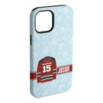 Hockey iPhone Case - Rubber Lined - iPhone 15 Plus (Personalized)