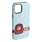 Hockey iPhone Case - Rubber Lined - iPhone 15 Pro Max (Personalized)