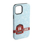 Hockey iPhone Case - Rubber Lined - iPhone 15 Pro (Personalized)