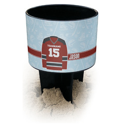 Hockey Black Beach Spiker Drink Holder (Personalized)