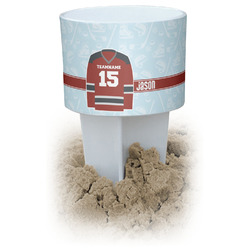 Hockey White Beach Spiker Drink Holder (Personalized)