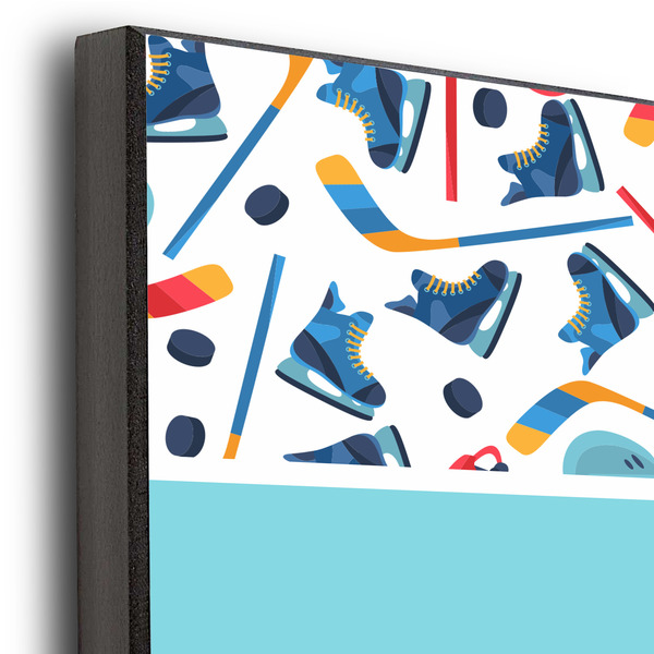 Hockey 2 11x14 Wood Print - Closeup