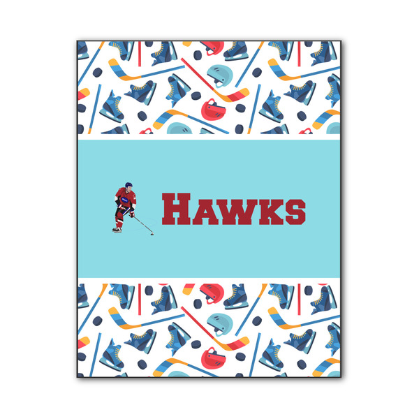 Custom Hockey 2 Wood Print - 11x14 (Personalized)