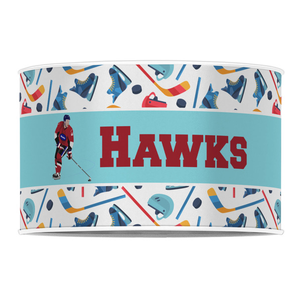 Hockey 2 12" Drum Lampshade - FRONT (Poly Film)