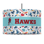 Hockey 2 12" Drum Pendant Lamp - Fabric (Personalized)