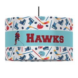 Hockey 2 12" Drum Pendant Lamp - Fabric (Personalized)