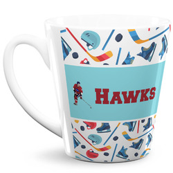 Hockey 2 12 Oz Latte Mug (Personalized)