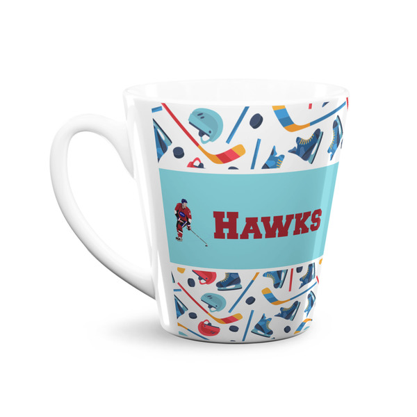 Hockey 2 12 Oz Latte Mug - Front