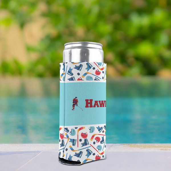 Hockey 2 Can Cooler - Tall 12oz - In Context