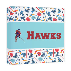 Hockey 2 Canvas Print - 12x12 (Personalized)