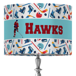 Hockey 2 16" Drum Lamp Shade - Fabric (Personalized)