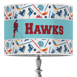 Hockey 2 16" Drum Lamp Shade - Poly-film (Personalized)