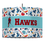 Hockey 2 16" Drum Pendant Lamp - Fabric (Personalized)