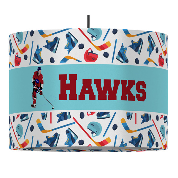 Hockey 2 16" Drum Lampshade - PENDANT (Fabric)