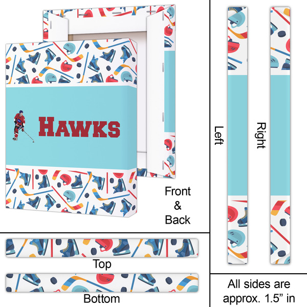 Hockey 2 16x20 - Canvas Print - Approval