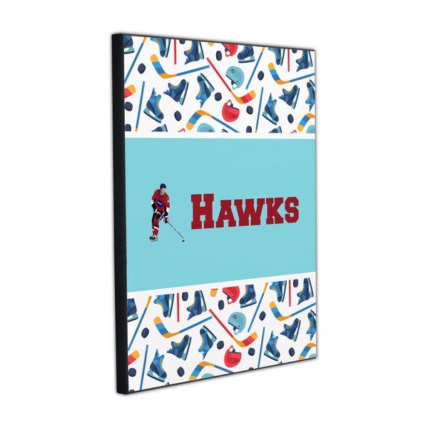 Hockey 2 16x20 Wood Print - Angle View