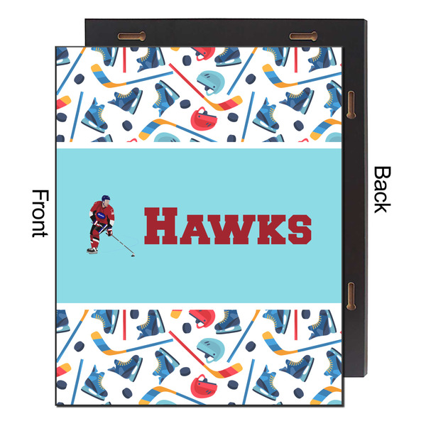 Hockey 2 16x20 Wood Print - Front & Back View