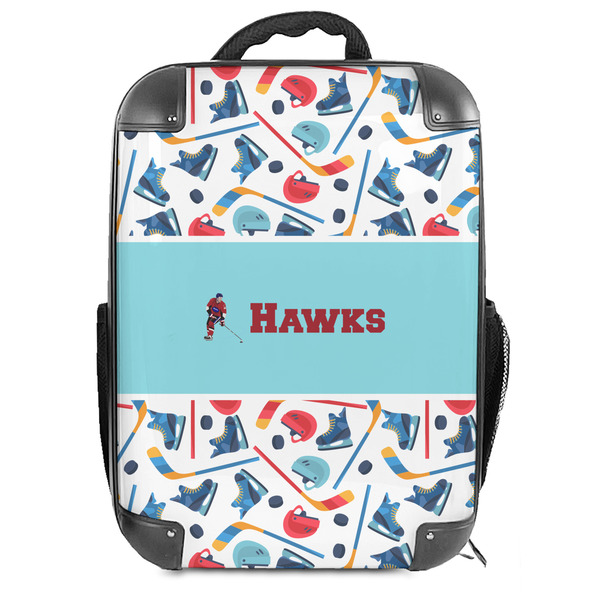 Custom Hockey 2 18" Hard Shell Backpack (Personalized)
