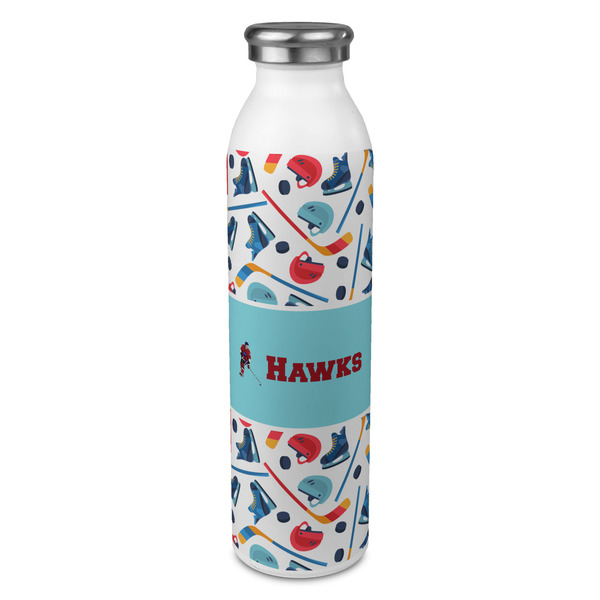 Custom Hockey 2 20oz Stainless Steel Water Bottle - Full Print (Personalized)