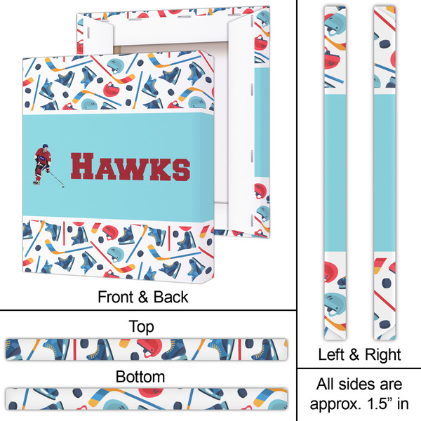 Hockey 2 20x24 - Canvas Print - Approval