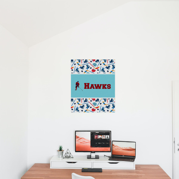 Hockey 2 20x24 - Matte Poster - On the Wall