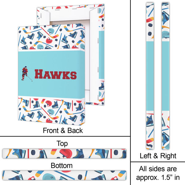 Hockey 2 20x30 - Canvas Print - Approval