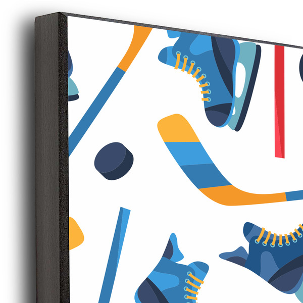 Hockey 2 20x30 Wood Print - Closeup