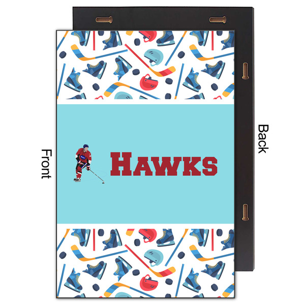 Hockey 2 20x30 Wood Print - Front & Back View