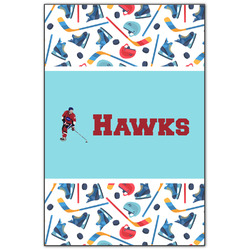 Hockey 2 Wood Print - 20x30 (Personalized)