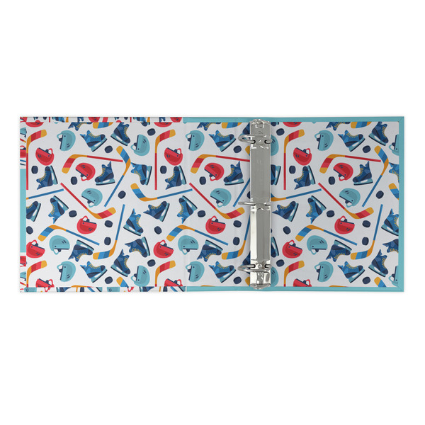 Hockey 2 3 Ring Binders - Full Wrap - 2" - OPEN INSIDE