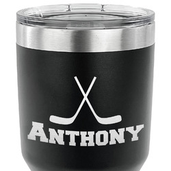 Hockey 2 30 oz Stainless Steel Tumbler (Personalized)