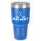 Hockey 2 30 oz Stainless Steel Ringneck Tumbler - Blue - Front
