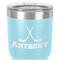 Hockey 2 30 oz Stainless Steel Ringneck Tumbler - Teal - Close Up