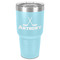 Hockey 2 30 oz Stainless Steel Ringneck Tumbler - Teal - Front