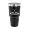 Hockey 2 30 oz Stainless Steel Ringneck Tumblers - Black - FRONT