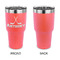 Hockey 2 30 oz Stainless Steel Ringneck Tumblers - Coral - Single Sided - APPROVAL