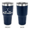 Hockey 2 30 oz Stainless Steel Ringneck Tumblers - Navy - Single Sided - APPROVAL