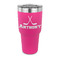 Hockey 2 30 oz Stainless Steel Ringneck Tumblers - Pink - FRONT