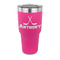 Hockey 2 30 oz Stainless Steel Tumbler - Pink - Single Sided (Personalized)
