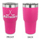 Hockey 2 30 oz Stainless Steel Ringneck Tumblers - Pink - Single Sided - APPROVAL