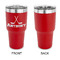 Hockey 2 30 oz Stainless Steel Ringneck Tumblers - Red - Single Sided - APPROVAL