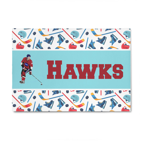 Custom Hockey 2 4' x 6' Indoor Area Rug (Personalized)