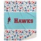 Hockey 2 Sherpa Throw Blanket - 60"x80" (Personalized)
